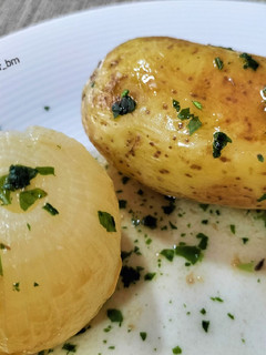 Una foto de Patata y cebolla asada en airfryer