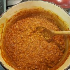 A picture of Ethiopian Lentil Stew (Ye Misr Wot).