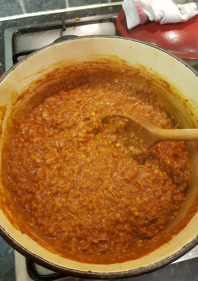 A picture of Ethiopian Lentil Stew (Ye Misr Wot).