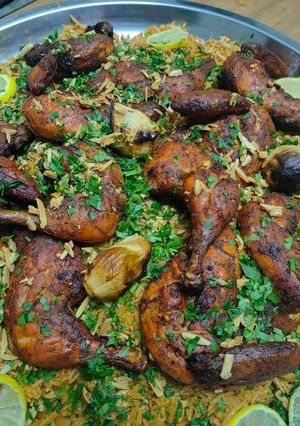 صورة لوصفة تندوري الدجاج والأرز