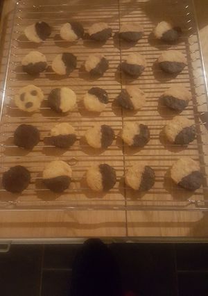 A picture of Tryout cookies vanilla/chocolate.