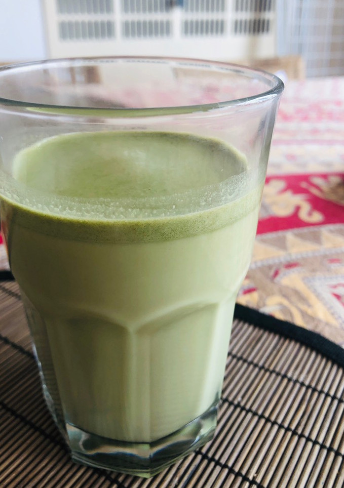 Una foto de Keto - Batido caliente de Té Matcha 💪💪💪🤗🤗🤗