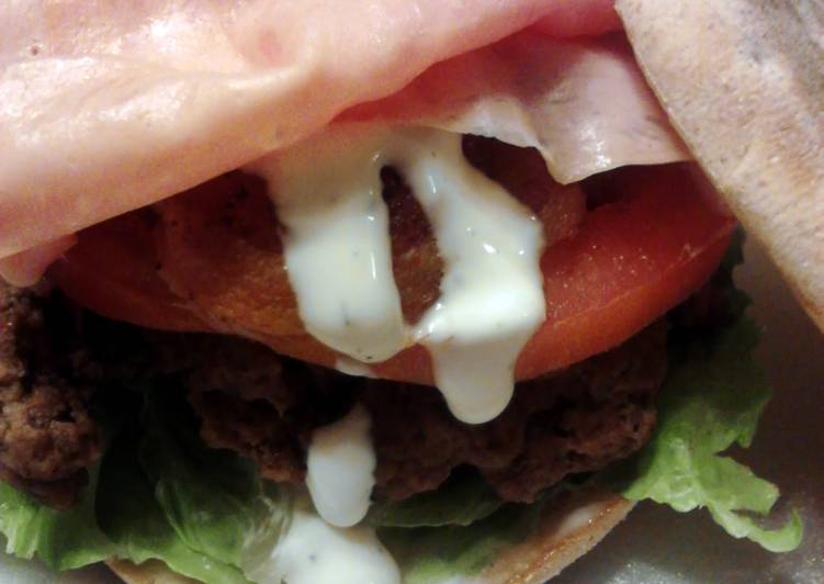 Recipe of Appetizing Renee&#39;s BLT Ranch Club Burger