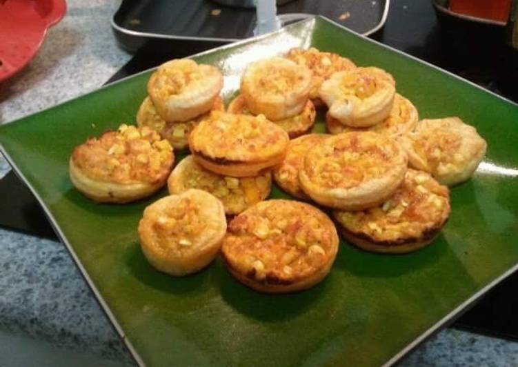 Recipe of Award-winning CORN and CAPSICUM TARTLETS