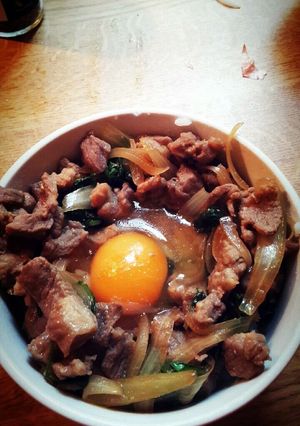 A picture of Wenky's pork sukiyaki.