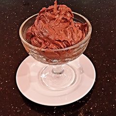 A picture of Whipped Chocolate Ganache Frosting / Filling.