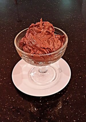 A picture of Whipped Chocolate Ganache Frosting / Filling.