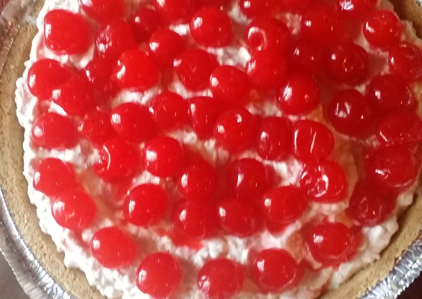 light cherry cheesecake with peanut butter