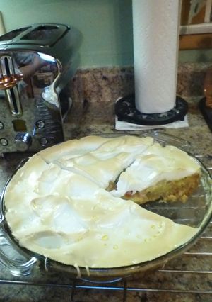 A picture of RHUBARB PIE.