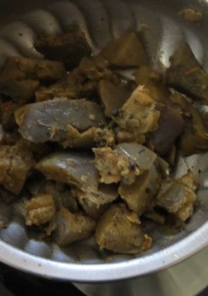 A picture of Brinjal masala.