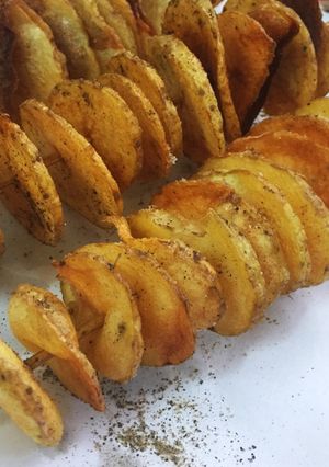 صورة لوصفة شرائح البطاطس المقلية