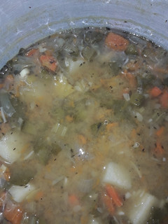 Una foto de Sopa de verduras trozadas
