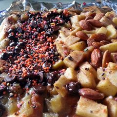 A picture of Banana chocolate and Apple almond.