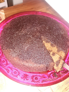A picture of chocolate cake.