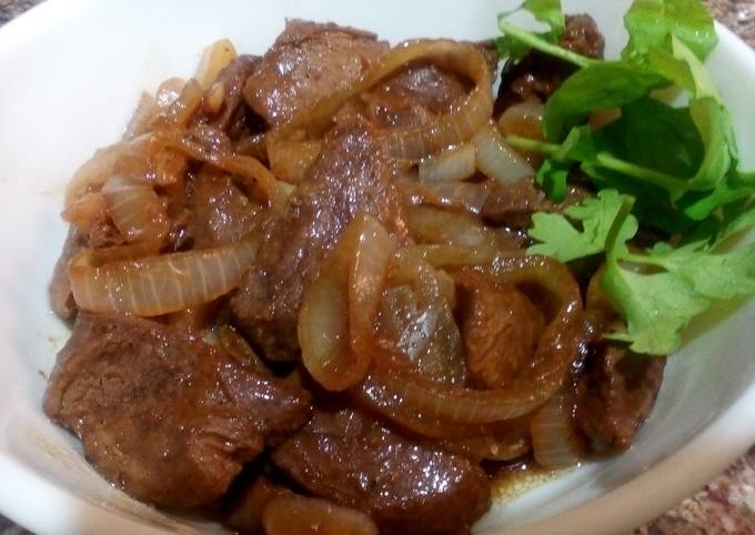 Beef steak philippine stlye