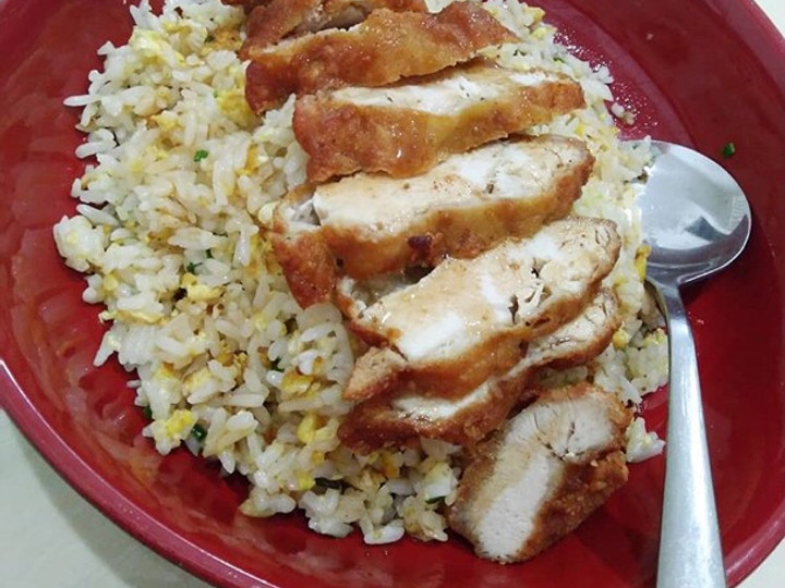 Resep Butter fried rice with Chicken katsu/Nasi goreng mentega dengan ayam katsu Anti Gagal
