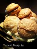 Tangy Caramel Chocolate Dacquoise (Meringue Biscuits)