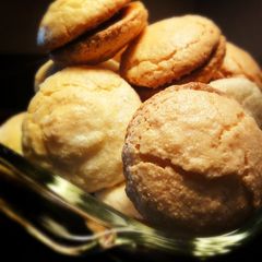 A picture of Tangy Caramel Chocolate Dacquoise (Meringue Biscuits).