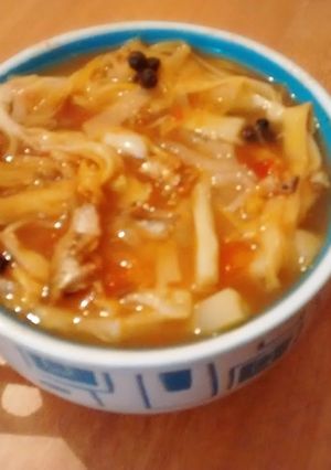 A picture of Fermented bamboo shoot&salted dry fish with ghost chilli.