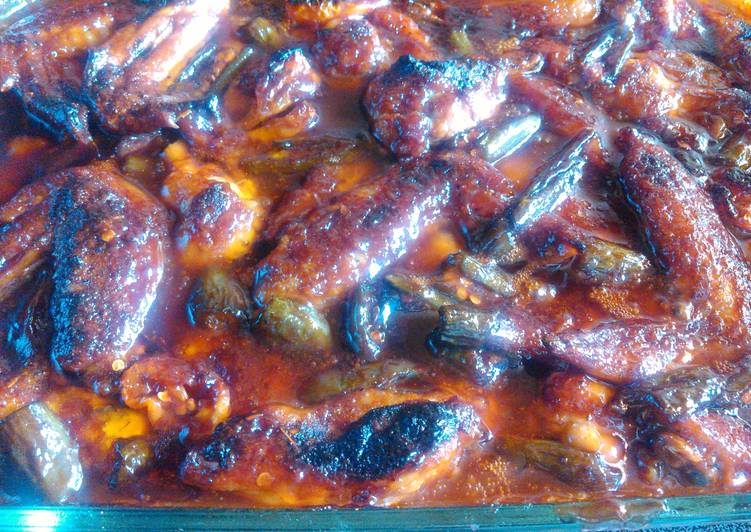 Home made BBQ habanero hot wings