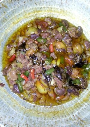 Foto resep Oseng daging tetelan sapi cabe hijau
