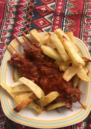 عکسی از دستور کباب چوبی (کباب حسینی) شیرین پز