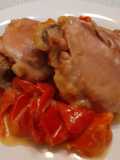 Pollo e peperoni in padella