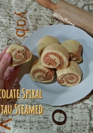 Foto resep Chocolate Spiral Mantau Steamed