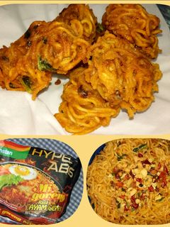 Foto resep Kreasi bakwan dari indomie rasa ayam geprek