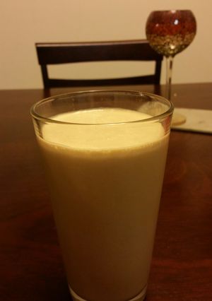 A picture of Easy low Carb peanut butter milkshake.