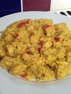 A picture of Vickys Spiced Chicken & Rice, GF DF EF SF NF.