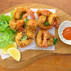 A picture of Butterfly prawns.