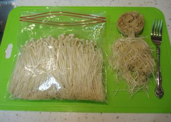 How to Cook Tasty How to BrushClean and Freeze Enoki Mushrooms