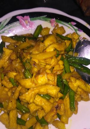 Foto resep Tumis kacang panjang tahu kentang