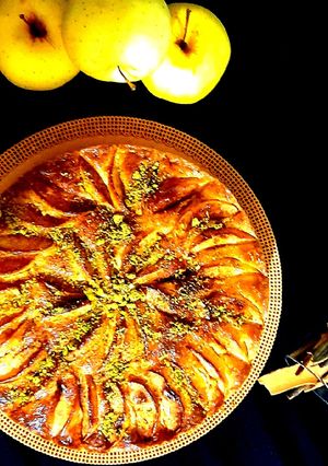عکسی از دستور کیک سیب و دارچین