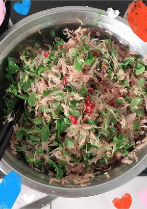 Hình của món Gỏi Bưởi.