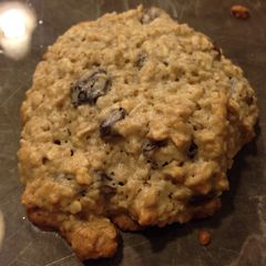 A picture of Chewy Oatmeal Raisin Cookies.