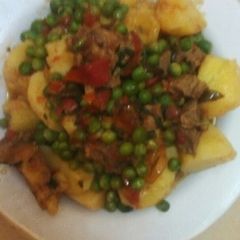 A picture of Beef matoke peas#authormarathon#.