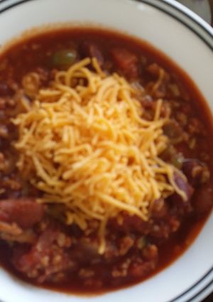 A picture of Homemade delicious chili.