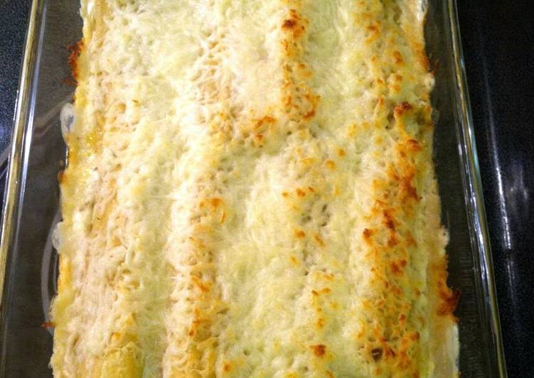 Simple Way to Make Super Quick Homemade chicken and sausage stuffed manicotti