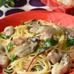 A picture of Rich Creamy Oyster Pasta.