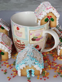 Una foto de Galletas de casitas navideñas
