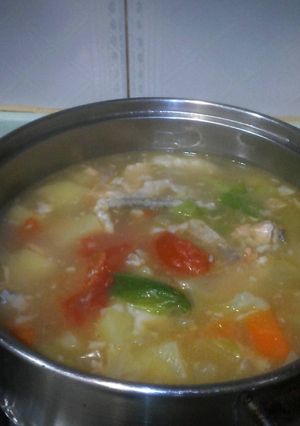 Foto resep sup kentang/Fan ge sucai dong(kantonis)