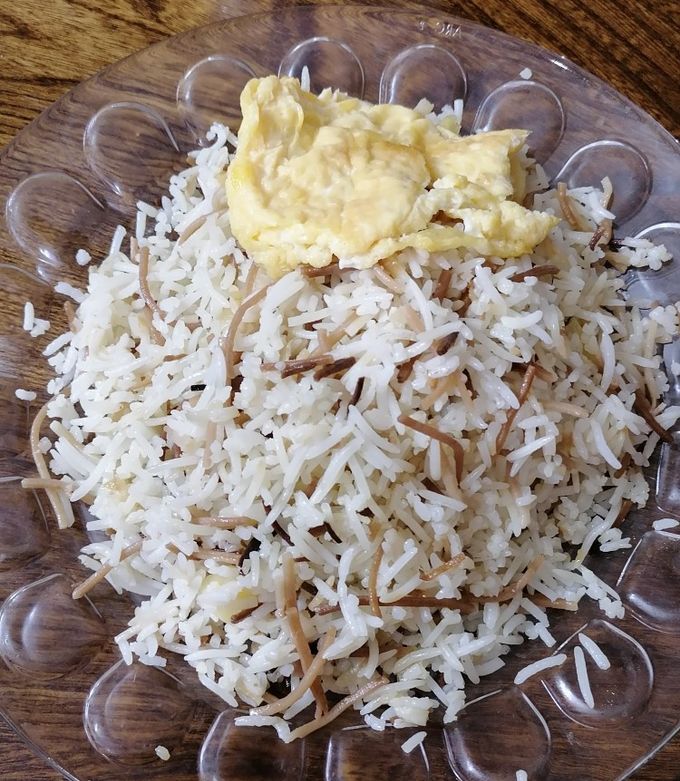 عکسی از دستور رشته پلو با خاگینه