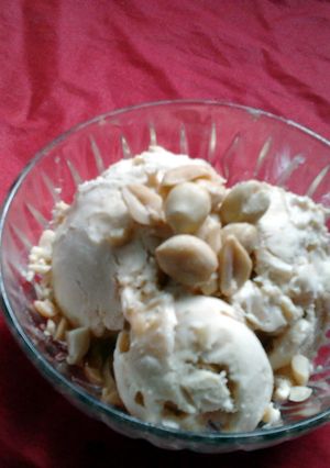 A picture of Ladybirds Home Made Peanut Butter Ice Cream.