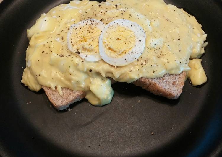 Simple Way to Make Homemade Chicken Noodle Eggs on Toast