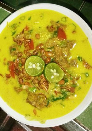 Foto resep Soto mie basah (kuah santan)