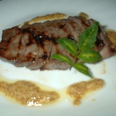 A picture of Shio-Koji Beef Steak.
