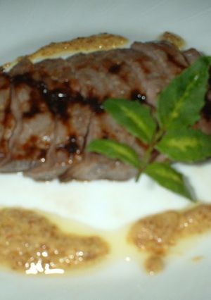 A picture of Shio-Koji Beef Steak.