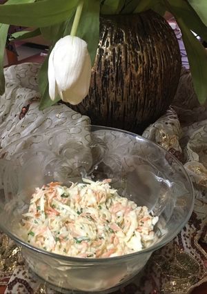 Una foto de Ensalada de repollo y zanahoria